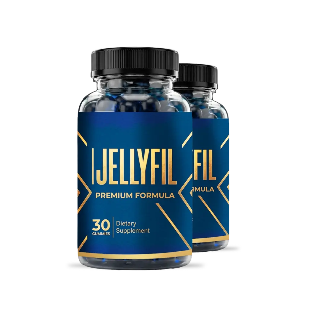 JellyFil men's wellness gummy bottles